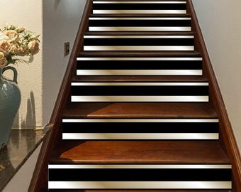 15er-Set Treppen-Abziehbilder, Schälen und Aufkleben, 120 cm Länge