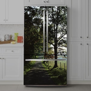 Nature Fridge Wrap Vinyl Decal Peel & Stick Refrigerator Skin