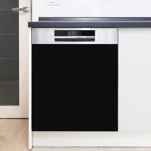 Black Dishwasher Magnet Cover: Kitchen Decor - Easy Install, Removable