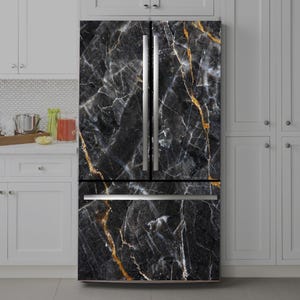 Nature Fridge Wrap Vinyl Decal: Self-Adhesive Refrigerator Wallpaper