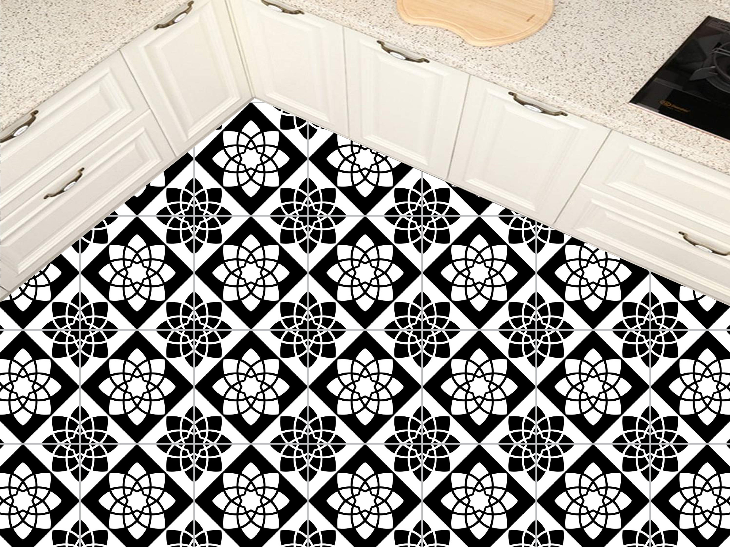 Vinyl floor tile sticker floor tile stickers tile decal Etsy