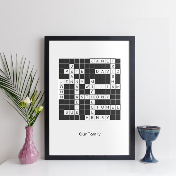 Genealogy Chart Word Crossword