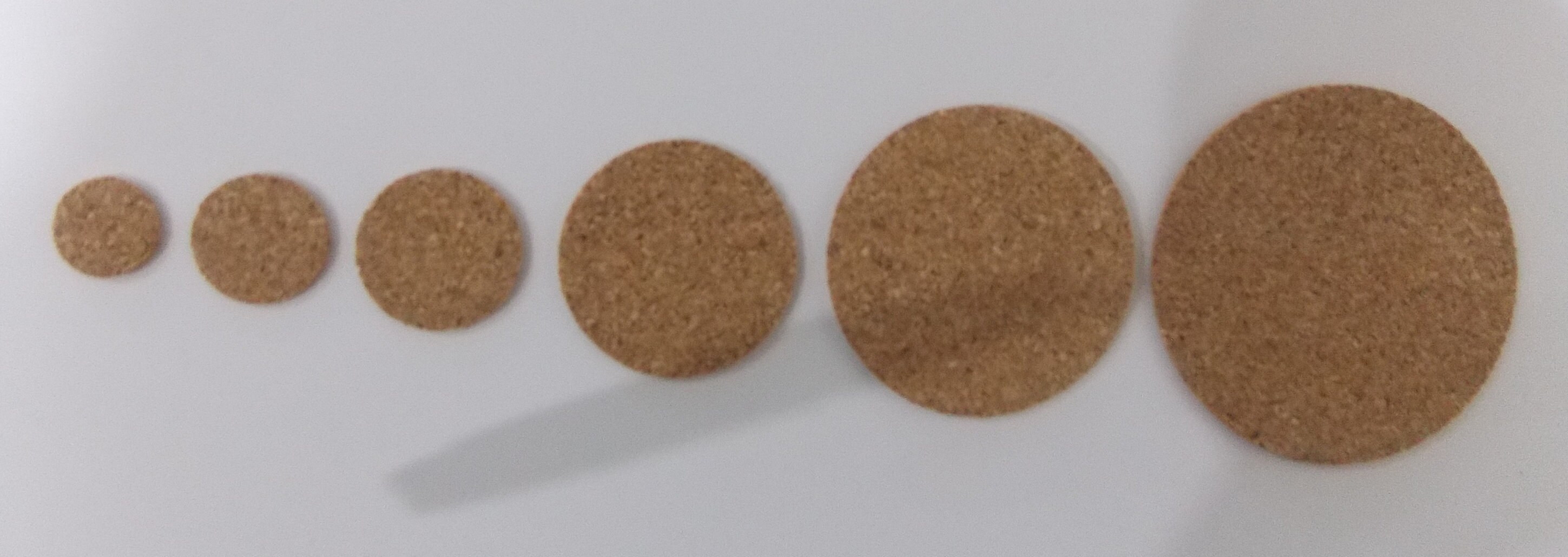 Assortment of 60 Adhesive Cork Circles/Discs 12mm to 50mm Etsy