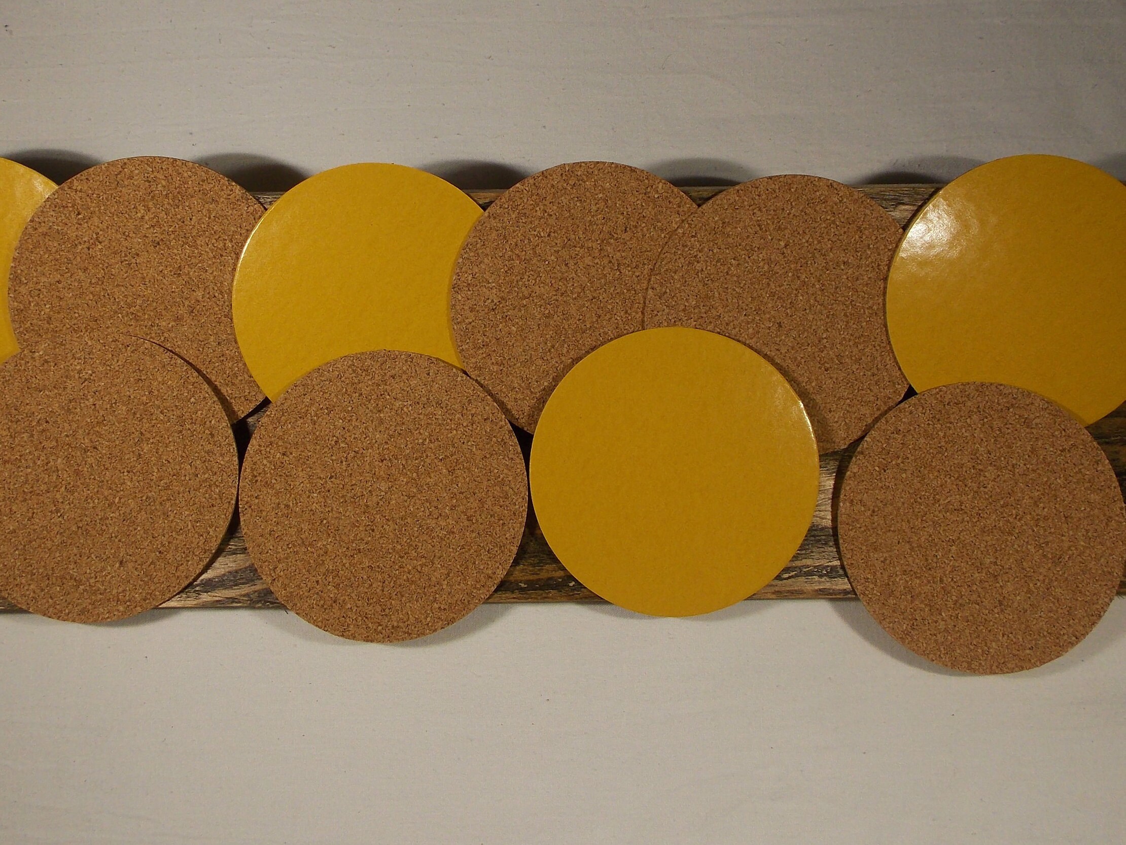90mm Diámetro x 1.5mm Thick Adhesive Backed Cork Discs/Circles | Etsy