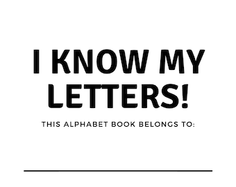 ¡Conozco mis letras! Hojas de trabajo de rastreo alfabético para el aprendizaje en el hogar y en el aula