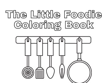 El pequeño libro para colorear entusiasta de la gastronomía