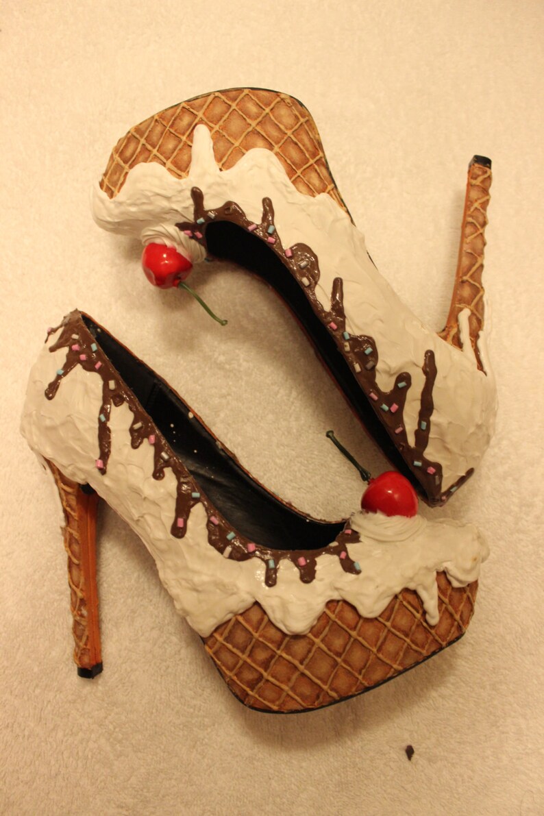 Ice Cream Heeled Shoes Etsy