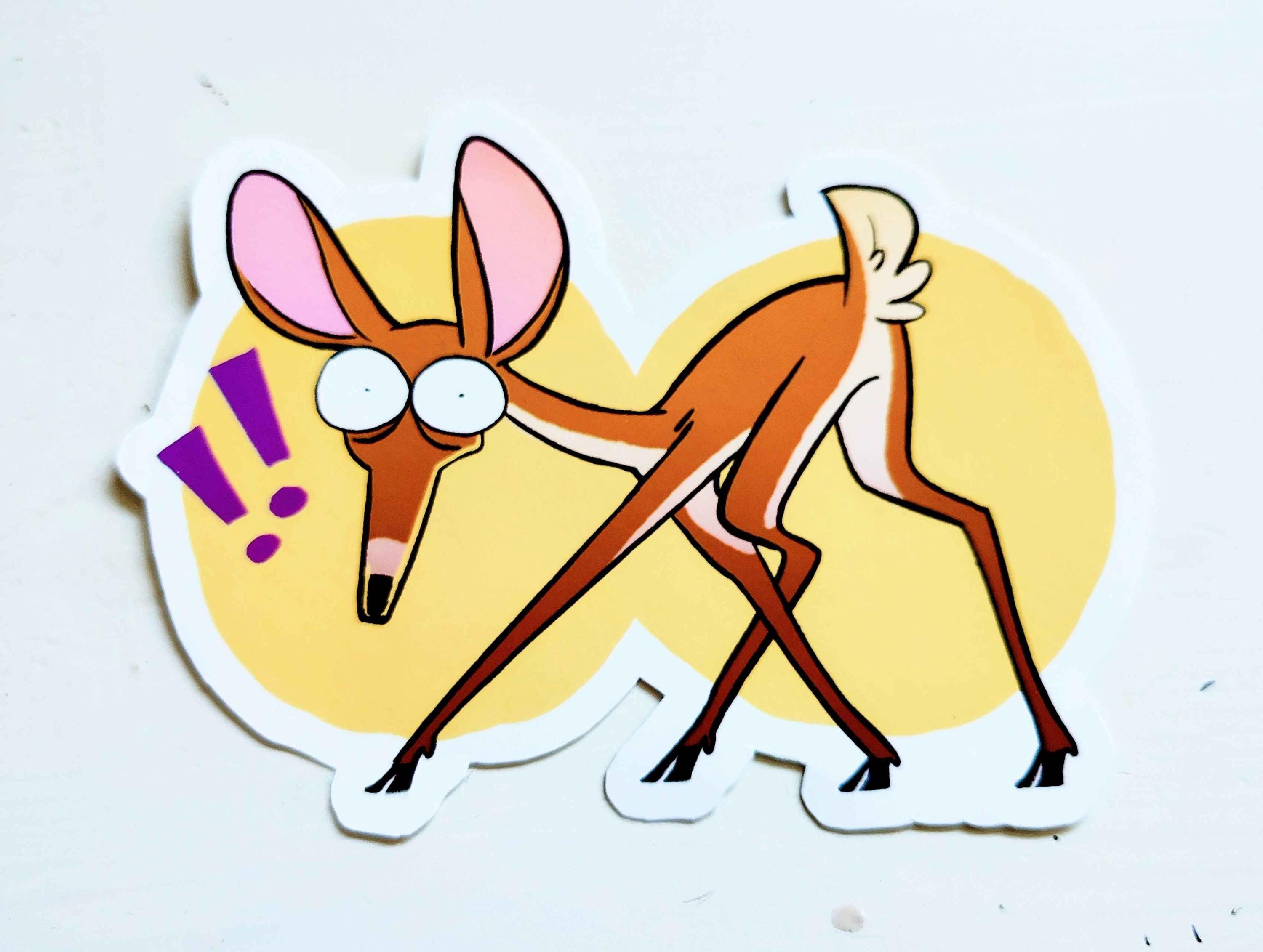Deer in the Headlights Sticker