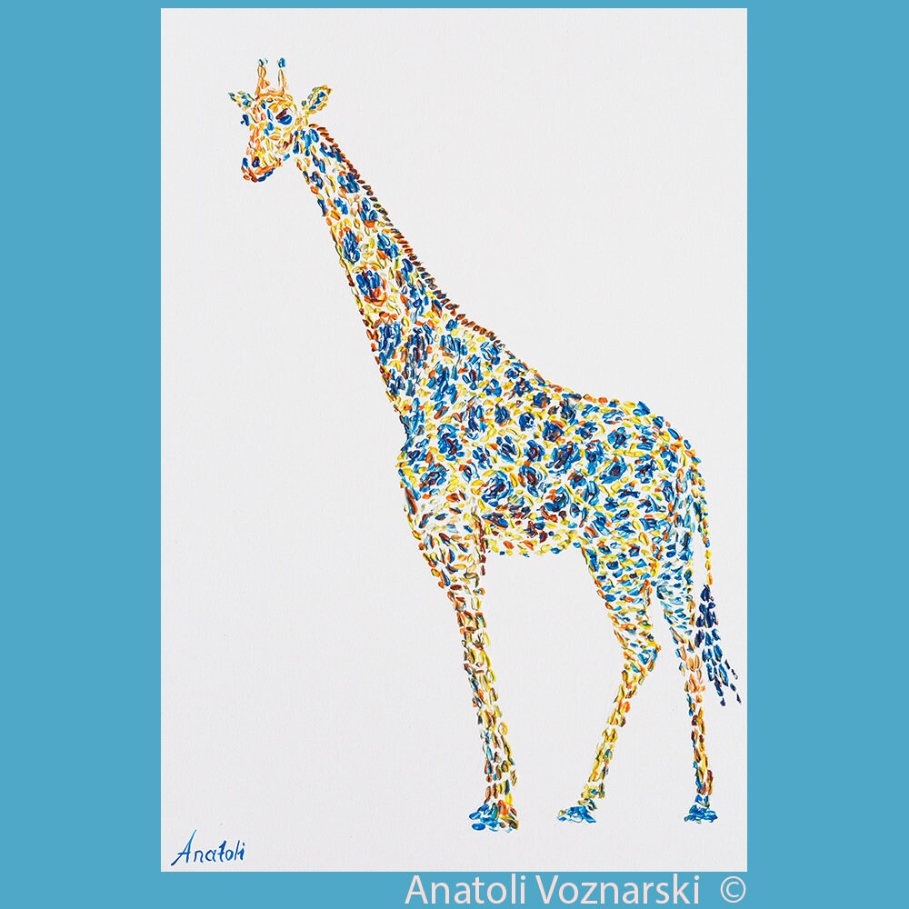Pop Art Giraffe Etsy