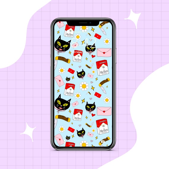Punk Cat Phone Wallpaper iphone 12 Iphone 12 Pro Iphone X - Etsy Punk Cat Phone Wallpaper iphone 12 Iphone 12 Pro Iphone X - Etsy