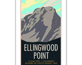 Ellingwood Point 14er Poster