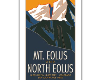 Mt. Eolus 14er Poster