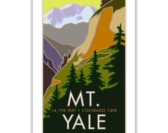 Mt. Yale 14er Poster