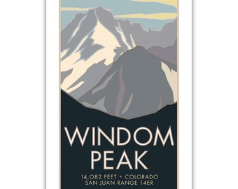Windom Peak 14er Poster