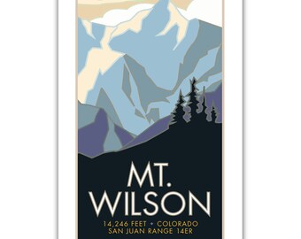 Mt. Wilson 14er Poster