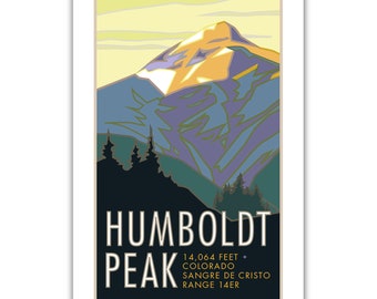 Humboldt Peak 14er Poster