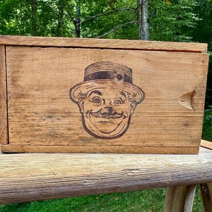 Vintage Mr. Dunderbak&#39;s Cheese Box: Rustic Farmhouse Kitchen Storage Crate