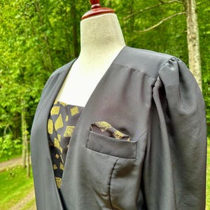 Vintage 80er Jahre Blazer Kleid: MS Chaus Power Suit, Größe 16