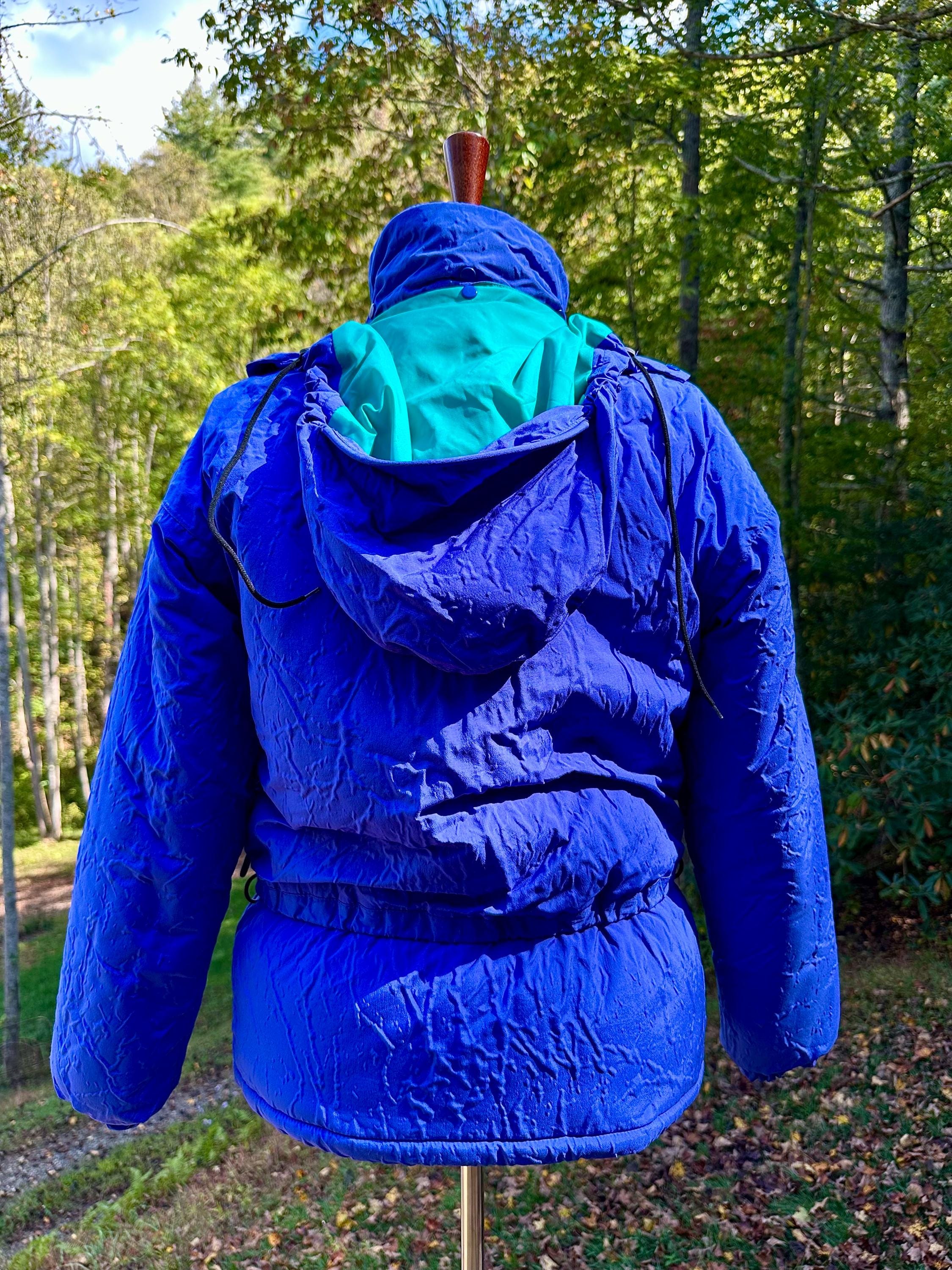 Vintage Montbell Colorblock Ski Jacket: 80s Retro Puffer Coat - Etsy