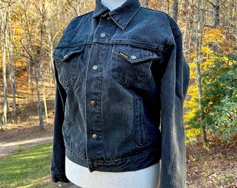 Vintage 70's - 80's Men's 'saddle King Western' Denim Jacket by