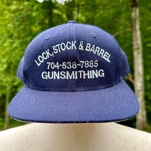 Vintage Lock Stock & Barrel Hat: 90s Embroidered Snapback Cap