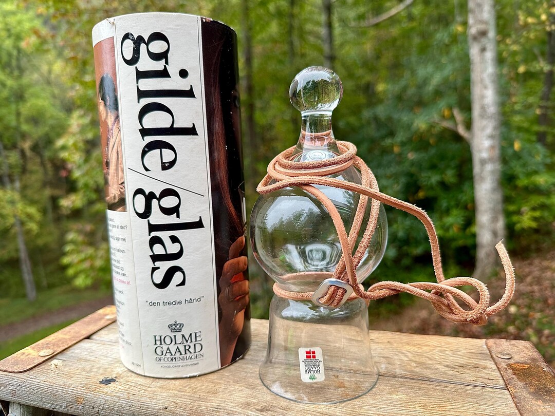 Vintage Holmegaard Gildeglas Neck Glass - Danish Handblown Wine 