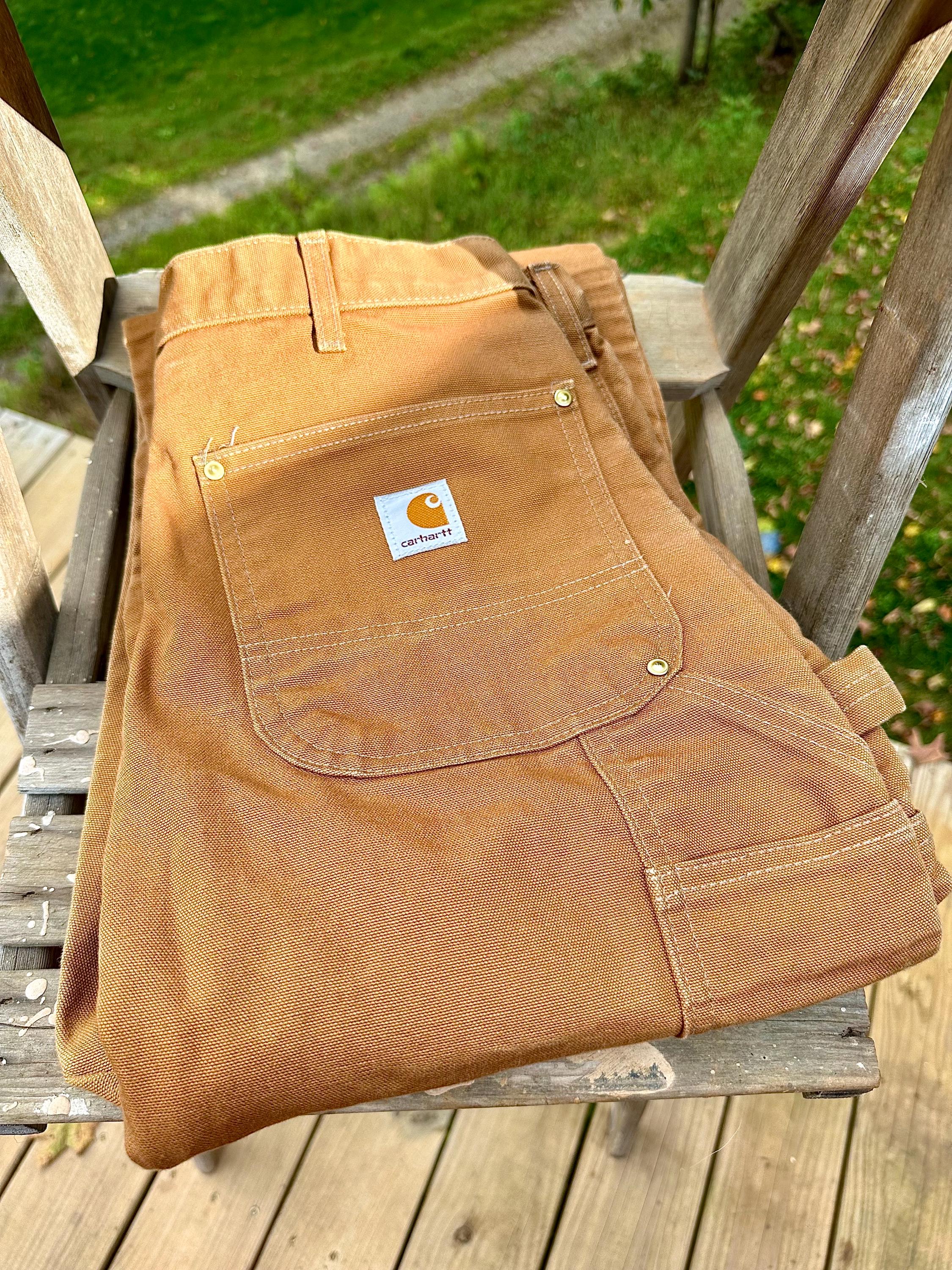 RESERVED! Vintage Carhartt Double Knee Work Pants - USA Made Brown