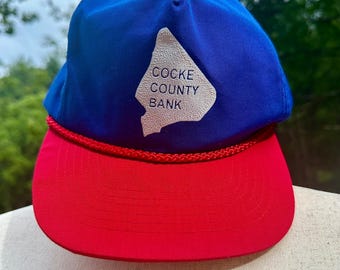 ヴィンテージ コックカウンティ バンク トラッカーハット：80年代 USA製プロモキャップ