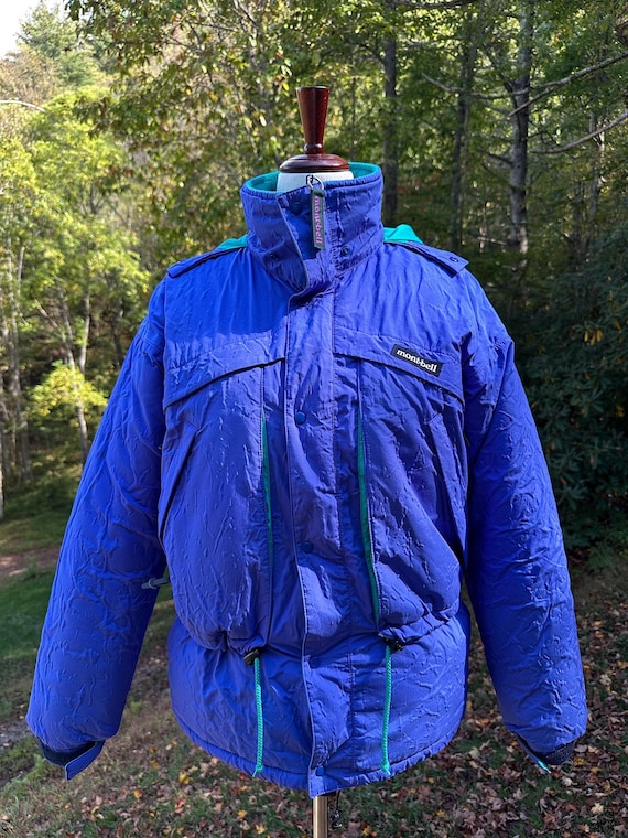 Vintage Montbell Colorblock Ski Jacket: 80s Retro Puffer Coat - Etsy
