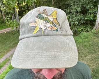 Vintage Guy Harvey Fishing Hat: Embroidered Baseball Cap, Coastal