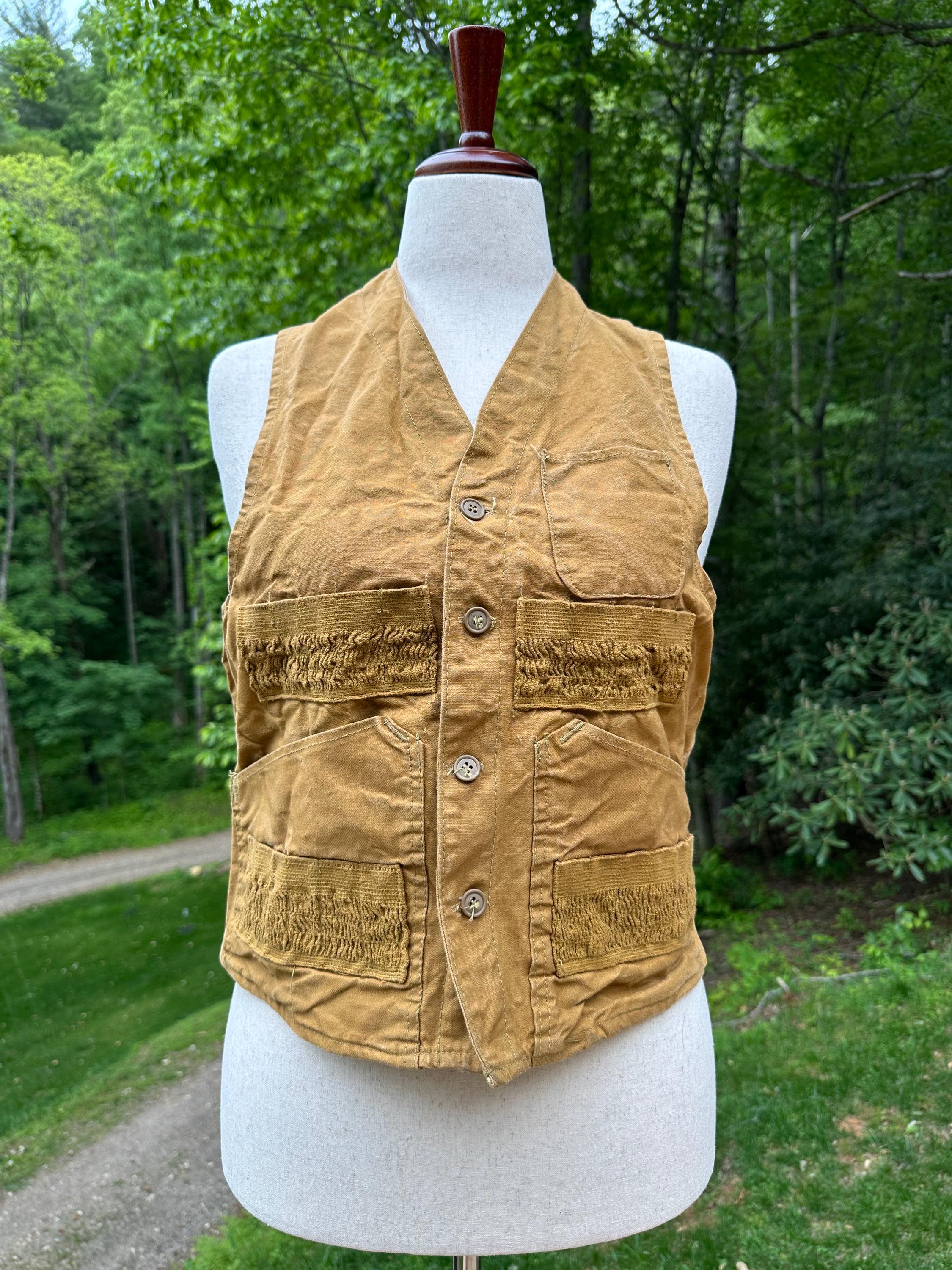 vintage 70〜80s WOOL WORK VEST Men's Carhartt Work Vest, Carhartt Sherpa Lined Work Vest