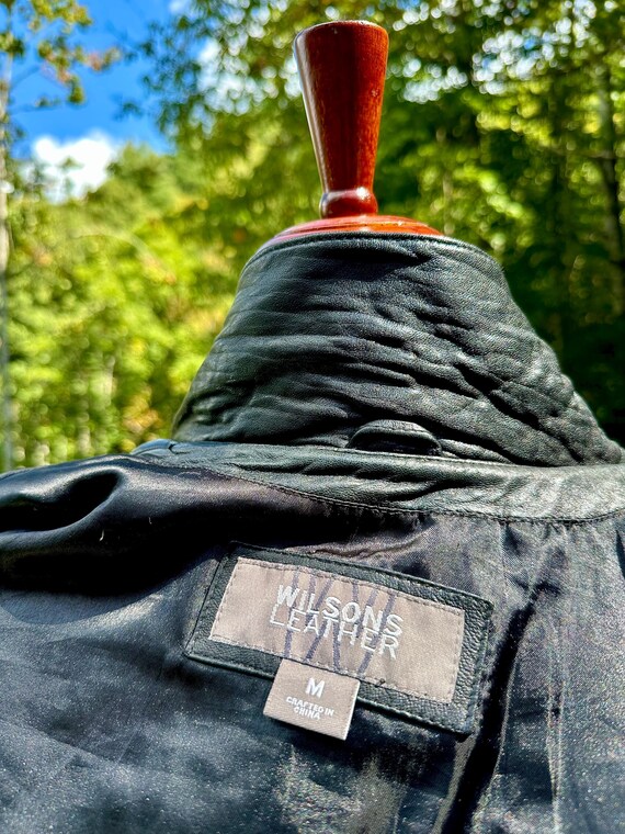 ヴィンテージ ウィルソンズ レザーベルトジャケット - 90年代 ブラック