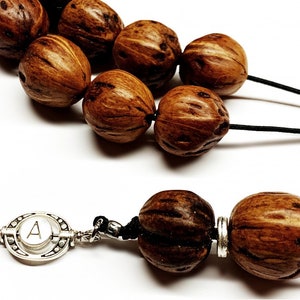 Nutmeg Greek kompoloi worry beads Rosary aromatic by scented Nutmeg image 2
