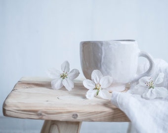 Handmade stoneware mug, Coffee Tea mug, Stoneware pottery, Original Glazed Mug