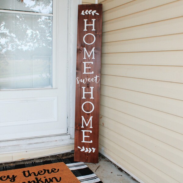 Vertical Home Sweet Home Svg Etsy