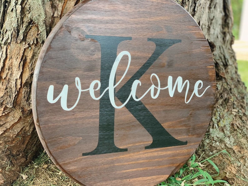 Wood Name Sign Wooden Family Name Wedding Sign Sign Etsy