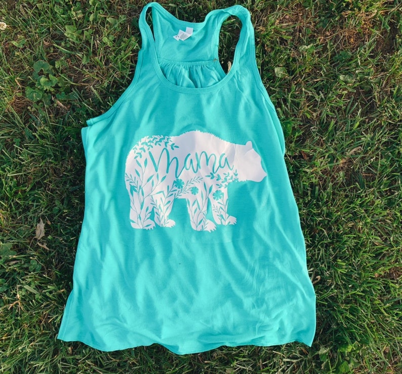 Floral Mama Bear Shirt Mama Bear Shirt BOHO Mama Bear Tshirt Mama Bear tank top