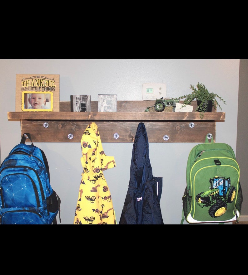 backpack storage rack