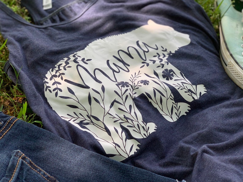 Floral Mama Bear Shirt Mama Bear Shirt BOHO Mama Bear Tshirt Mama Bear tank top