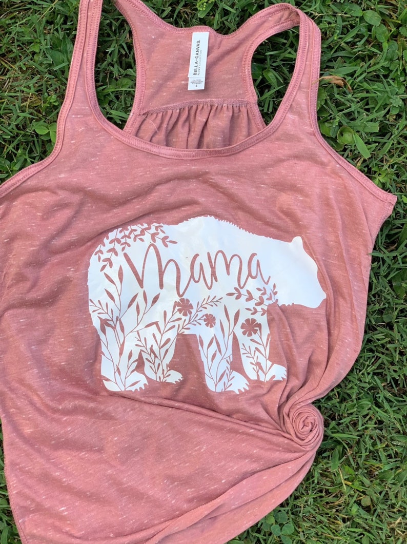 Floral Mama Bear Shirt Mama Bear Shirt BOHO Mama Bear Tshirt Mama Bear tank top