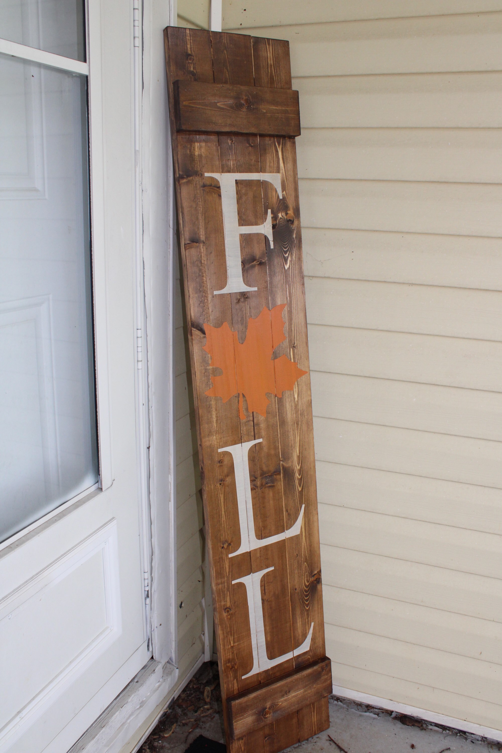 Hello Fall Sign Front Porch Fall Sign FALL Decor Fall Tall | Etsy