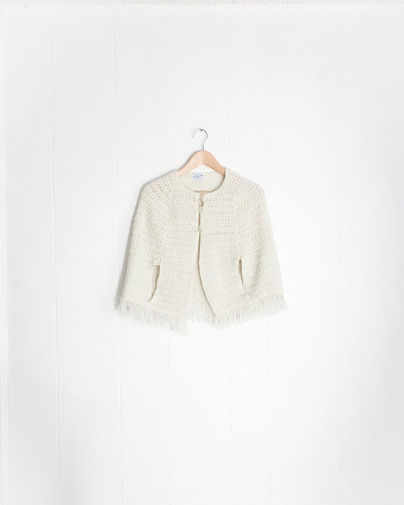 Vintage Poncho - Knit Poncho - Kids Poncho - Winte