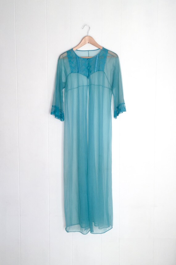 Vintage Robe - Peignoir - Vintage Lingerie - Sheer