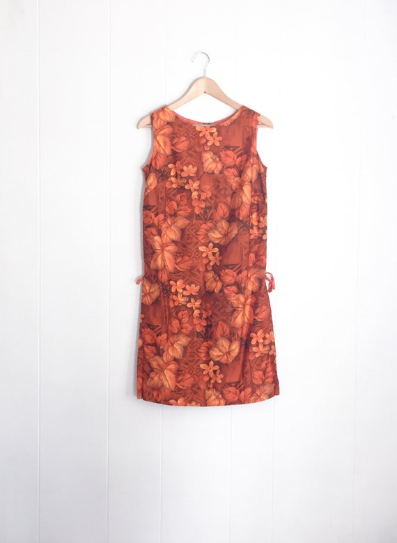 vintage floral mini dress