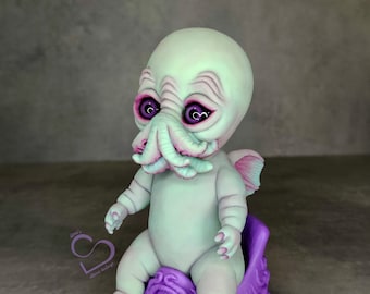 Solid silicone baby Cthulhu 13 cm (5") Version 1