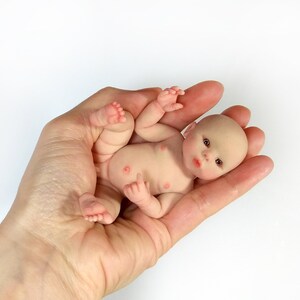 Solid silicone miniature asian baby Haku 11,5 cm