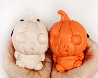 Silicone Baby Pumpkin Tricky - Blank Kit - Soft & Squishy - Available in 2 colors