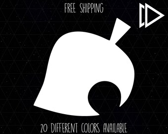 Animal Crossing New Leaf Logo 4x3 75 Vinyl Decal Etsy