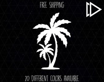 Download Free Palm Tree Decal Etsy SVG Cut Files