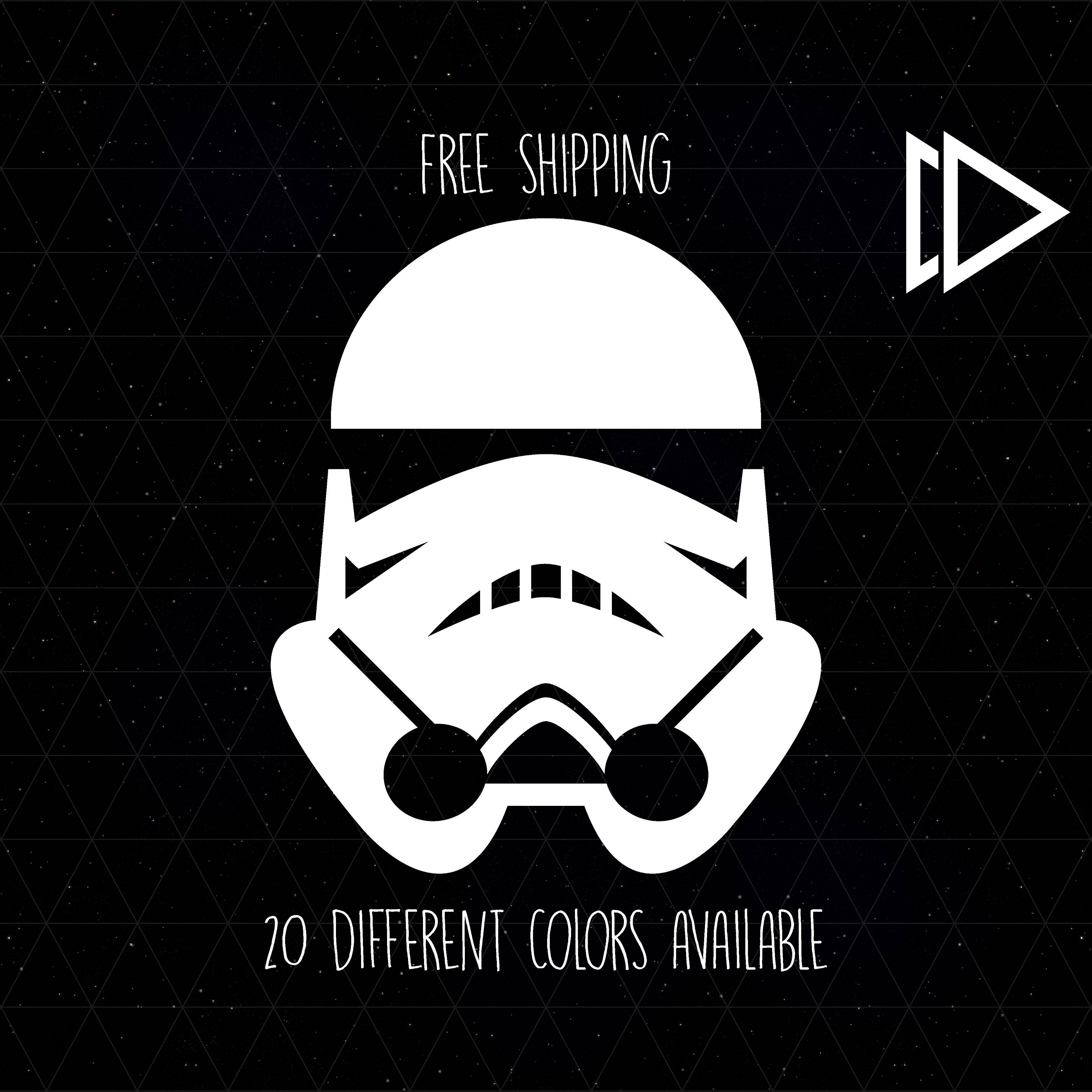 Stormtrooper Helmet Decal Etsy